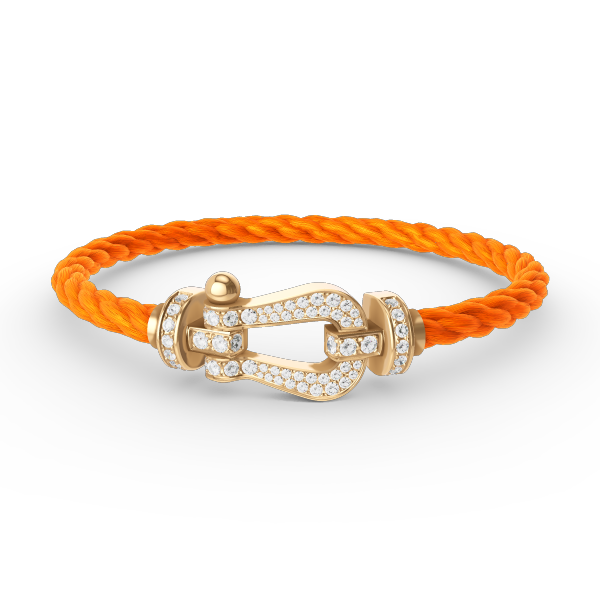 ˇStella JewelryˇFORCE LARGE HORSESHOE FULL DIAMOND BRACELET GOLD