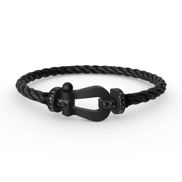 ˇStella JewelryˇFORCE LARGE SERIES HORSESHOE BLACK SAMURAI BRACELET
