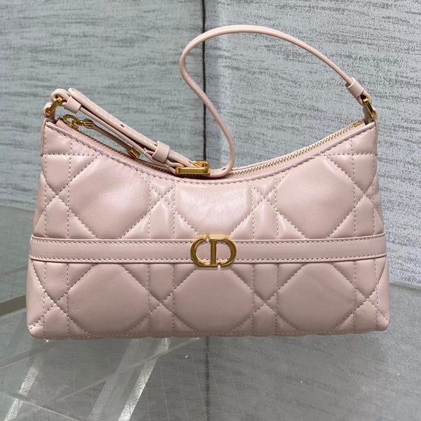 MISS CARO CIGALE MINI 18 BEUTEL PUDERROSA MACROCANNAGE LAMMLEDER