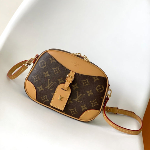 DEAUVILLIE MINI 22 MONOGRAMM CANVAS BRAUN 