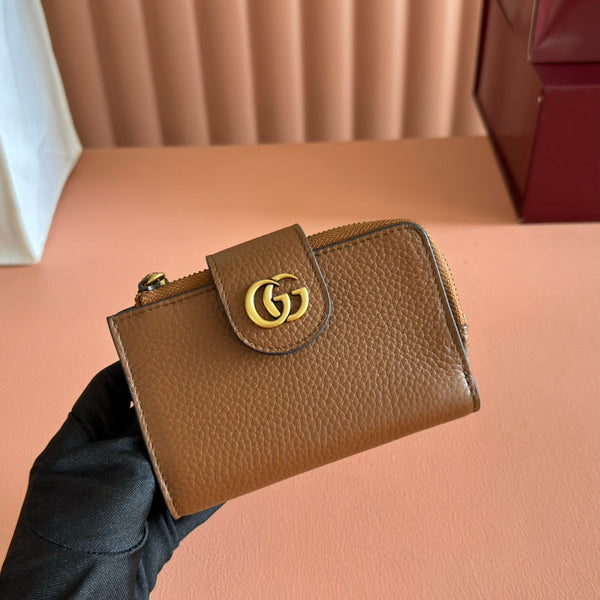 GG 25S マーモント ウォレット 13インチ ブラウンカーフスキン ゴールド金具