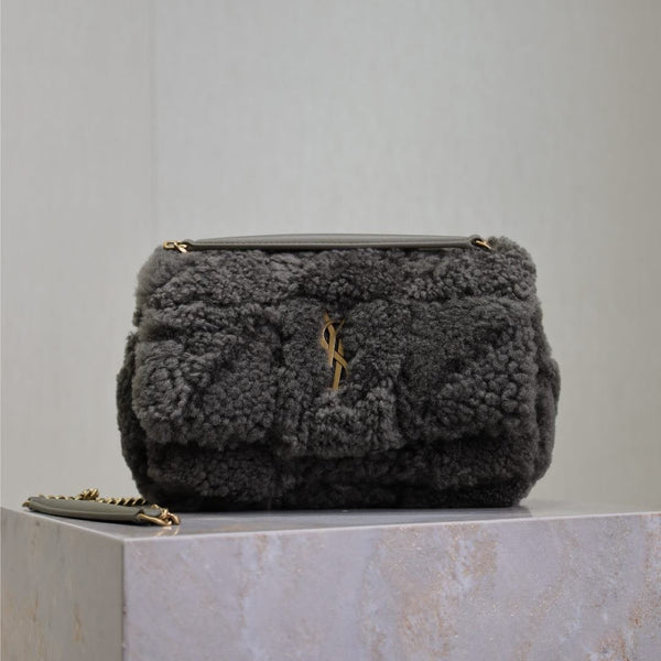JAMIE BAG 20 AUS DUNKELGRAUER LAMMWOLLE
