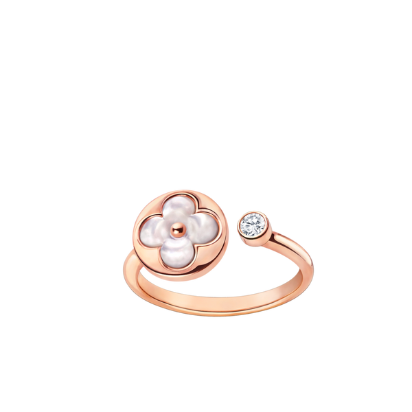ˇStella JewelryˇSUN 1 DIAMOND PINK MOP RING