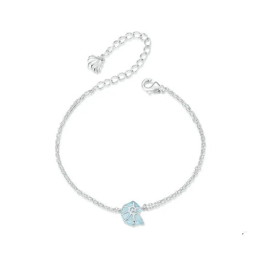 ˇStella JewelryˇBlue Seashell Link Chain Bracelets