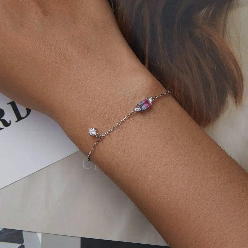 ˇStella JewelryˇSynthetic Tourmaline Bracelet for Women