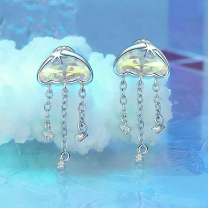 ˇStella JewelryˇIridescent Jellyfish Earrings Studs Teen Girls
