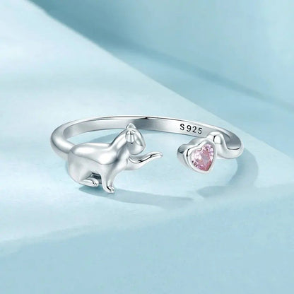 ˇStella JewelryˇLovely Pet Animals Open Ring Statement Ring