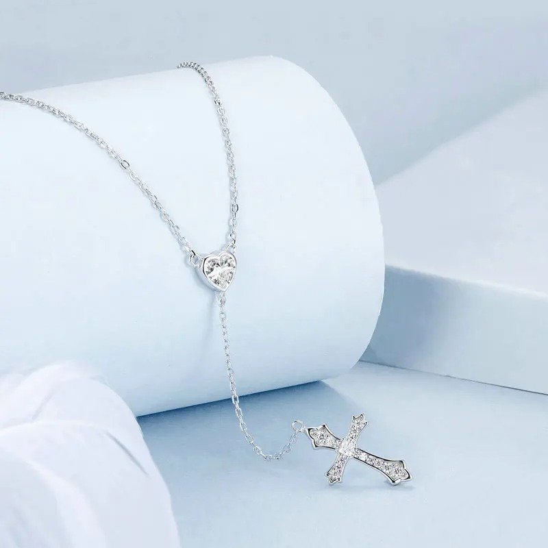 ˇStella JewelryˇDelicate Heart-shaped Pendant Necklace