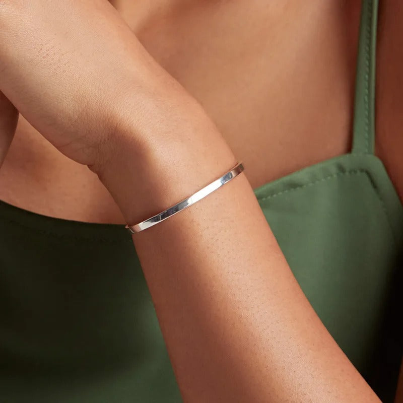 ˇStella JewelryˇEngrave Courage Bangle Nothing is impossible Fashion
