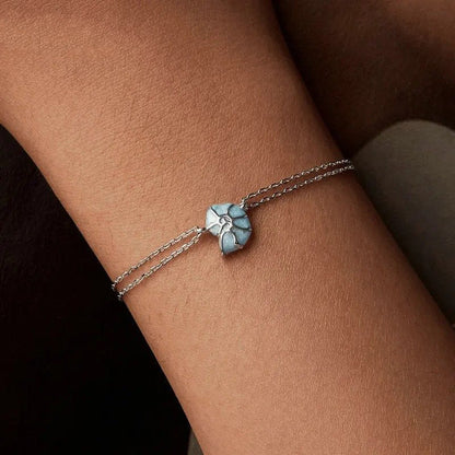 ˇStella JewelryˇBlue Seashell Link Chain Bracelets