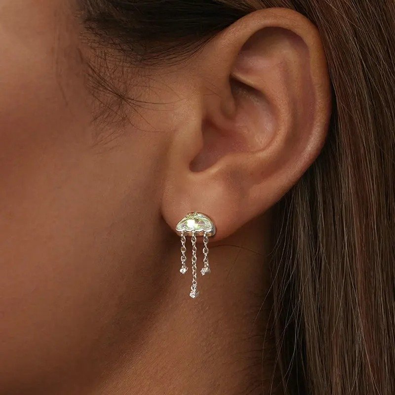 ˇStella JewelryˇIridescent Jellyfish Earrings Studs Teen Girls