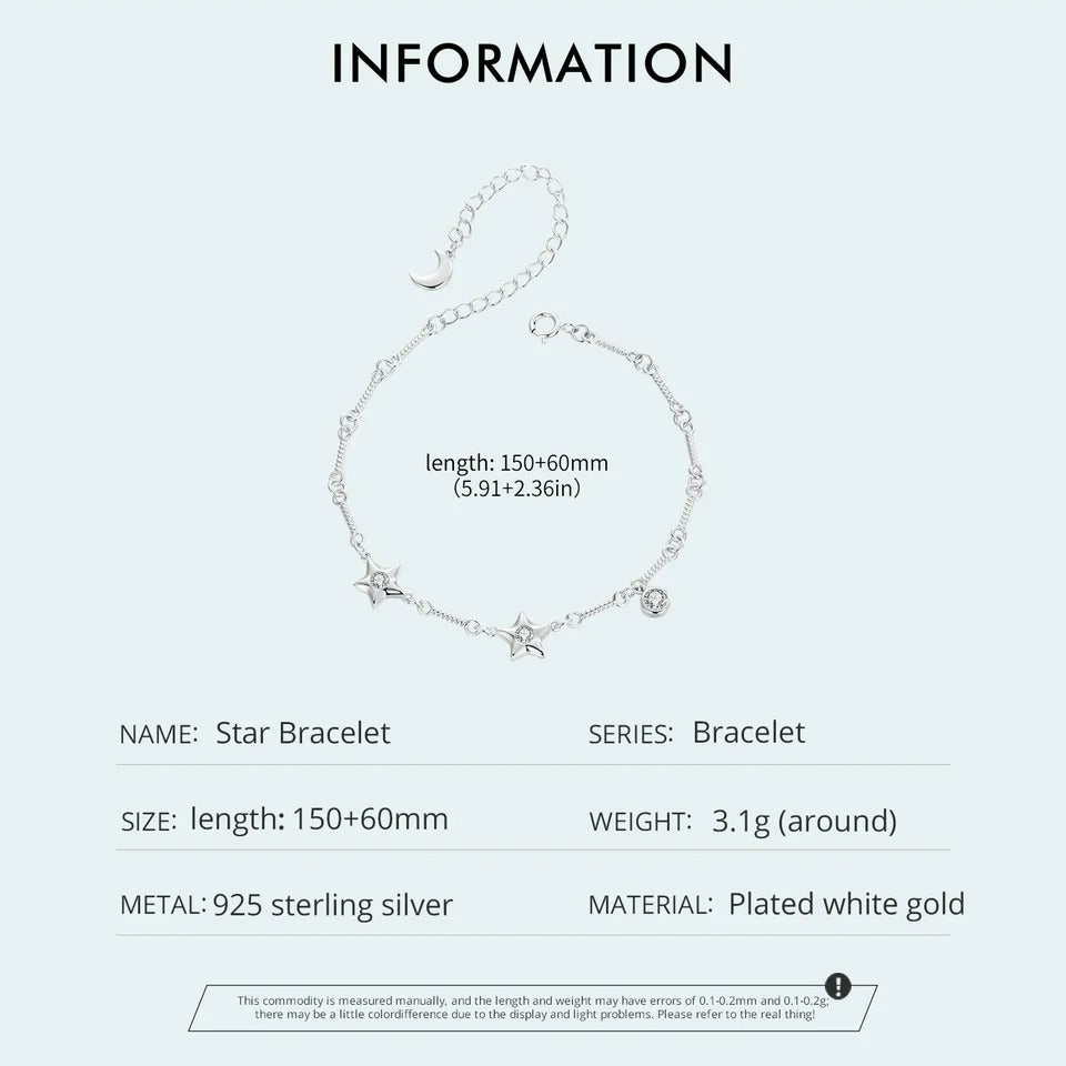 ˇStella JewelryˇAdjustable LengthCharm Chain Bracelet Gift