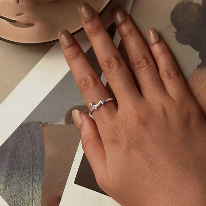 ˇStella JewelryˇLovely Pet Dog Open Ring Statement Ring
