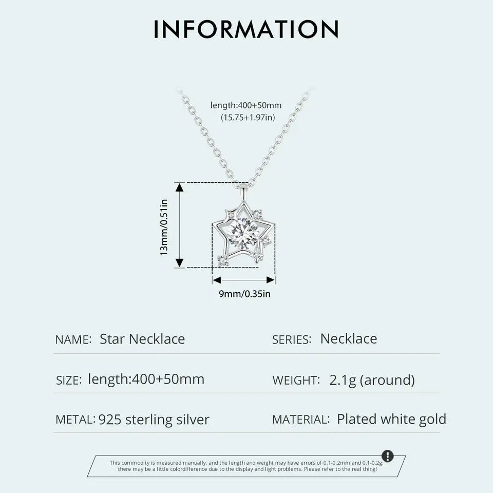 ˇStella JewelryˇShiny Star Pendant Necklace