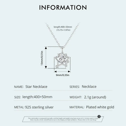 ˇStella JewelryˇShiny Star Pendant Necklace