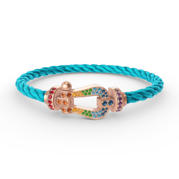 ˇStella JewelryˇFORCE GROSSES HUFEISENFARBIGES DIAMANTARMBAND ROSÉGOLD