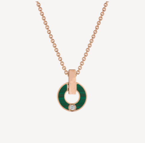 ˇStella JewelryˇGARI HALSKETTE ROSA GOLD MALACHIT
