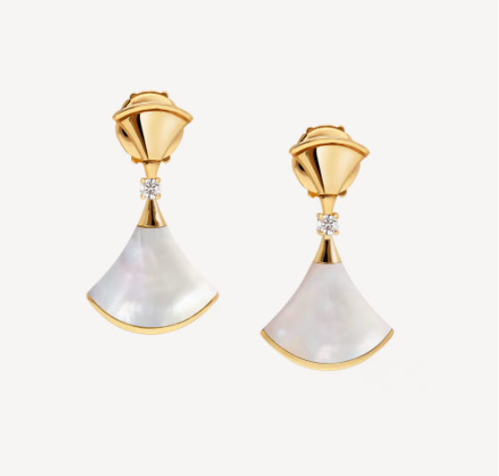 ˇStella JewelryˇDREAM MOP 1 DIAMOND EARRINGS