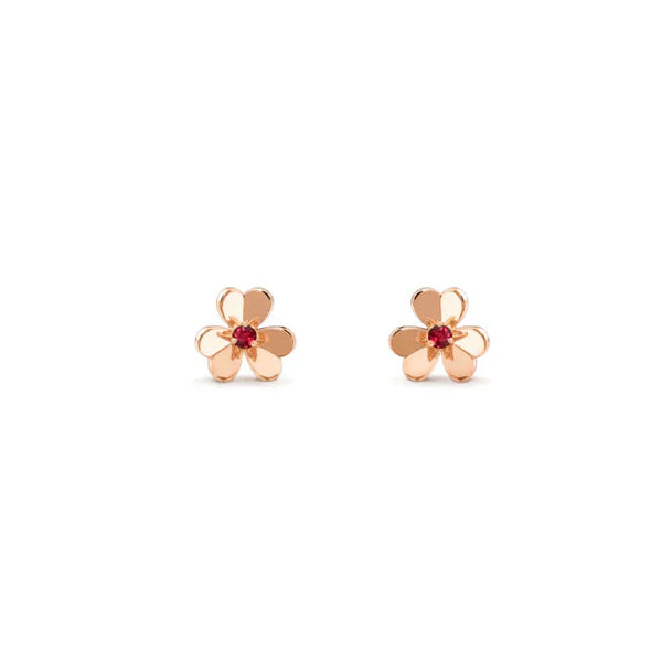 ステラジュエリー フリヴォル フラワー ピンク イヤリング