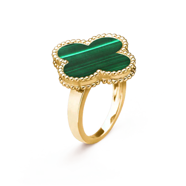 ˇStella JewelryˇCLOVER MALACHIT RING