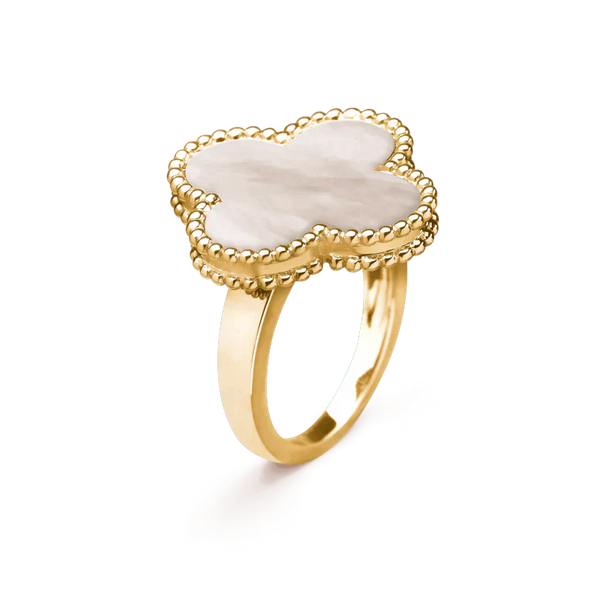 ˇStella JewelryˇCLOVER WHITE MOP RING