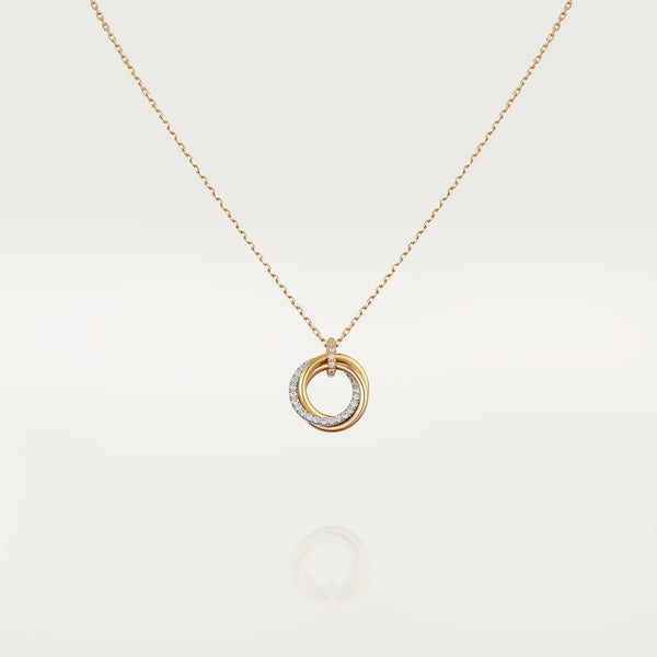 ˇStella JewelryˇTRINITY HALSKETTE SILBER GOLD ROTGOLD DIAMANTEN 