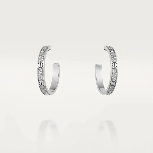 ˇStella JewelryˇLOVE DIAMOND SILBERNE CREOLEN