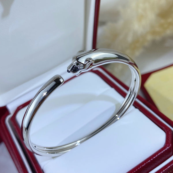 ˇStella JewelryˇPANTHERE SILBER OFFENES ARMBAND