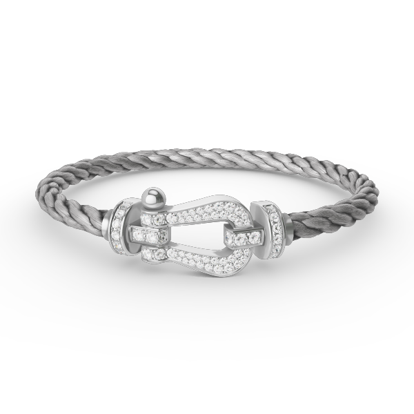 ˇStella JewelryˇFORCE LARGE HORSESHOE FULL DIAMOND BRACELET SILVER