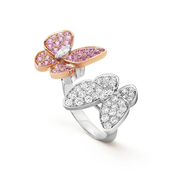 ˇStella JewelryˇZWILLINGS-DIAMANTRING MIT SCHMETTERLING